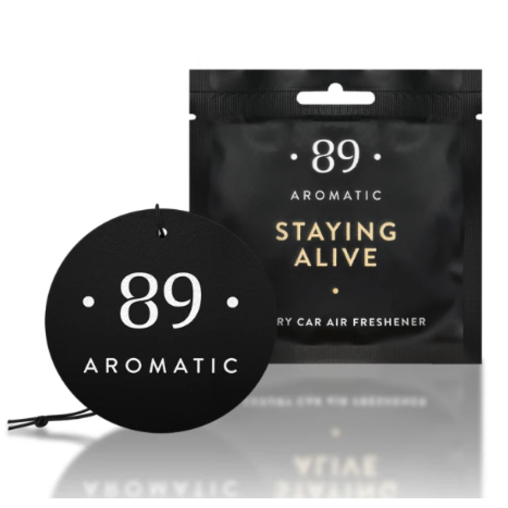 AROMATIC 89 - Подвесной бумажный освежитель воздуха, STAYING ALIVE (98361)