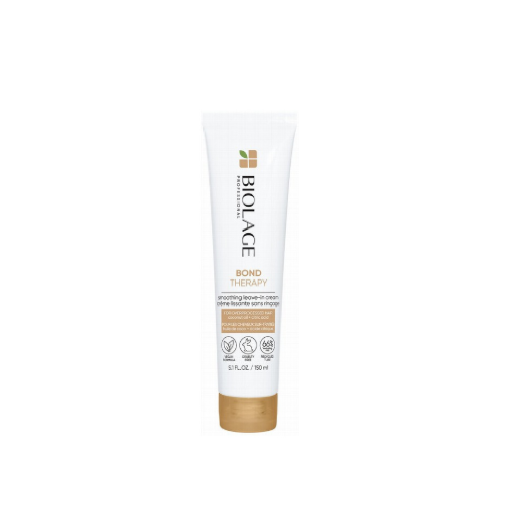 BIOLAGE BOND THERAPY Smoothing Leave-in Cream - Разглаживающий несмываемый крем для повреждённых волос, 150ml (3474637219116)