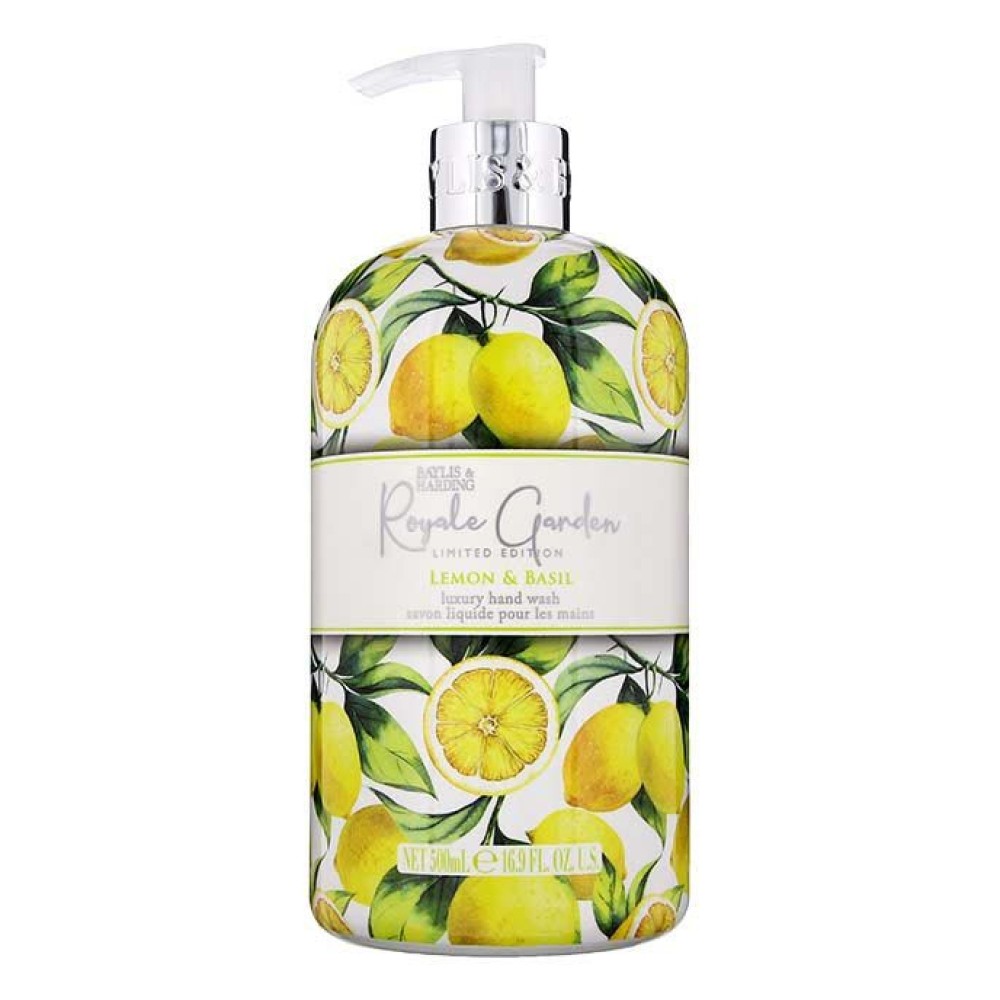 Baylis&Harding Royale Garden Lemon&Basil - жидкое мыло, 500мл (RGHWLB)