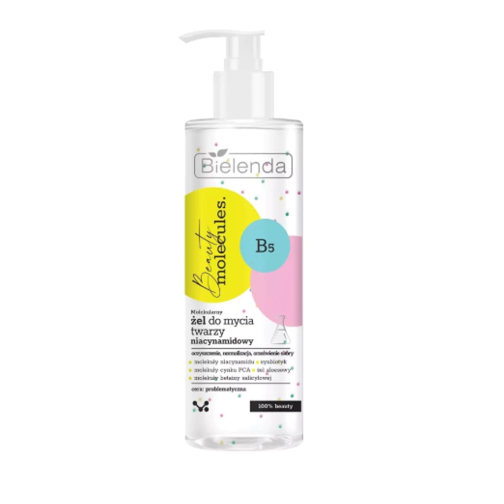 Bielenda BEAUTY MOLECULES Face wash gel - Молекулярный гель для умывания с ниацинамидом, 195ml (196774)