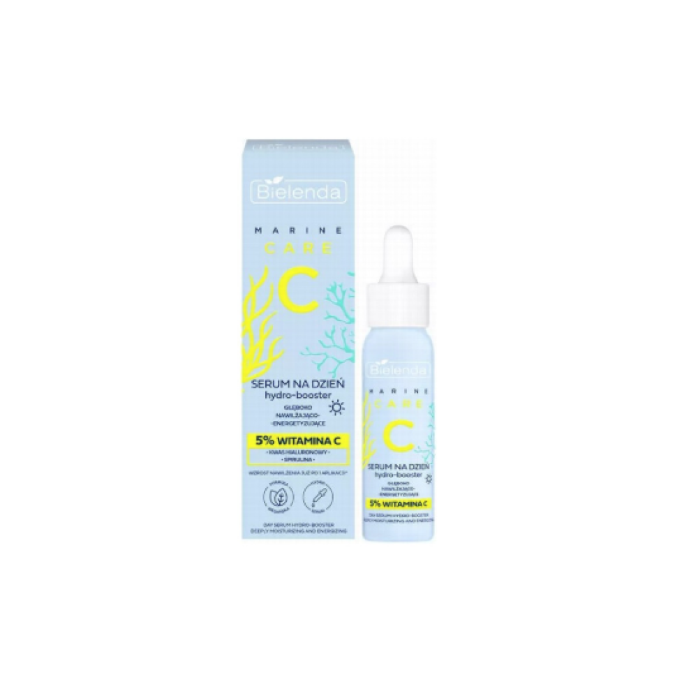 Bielenda C MARINE HYDRO-Booster serum - Дневная сыворотка-гидробустер глубоко увлажняющая и заряжающая энергией, 30ml (196924)