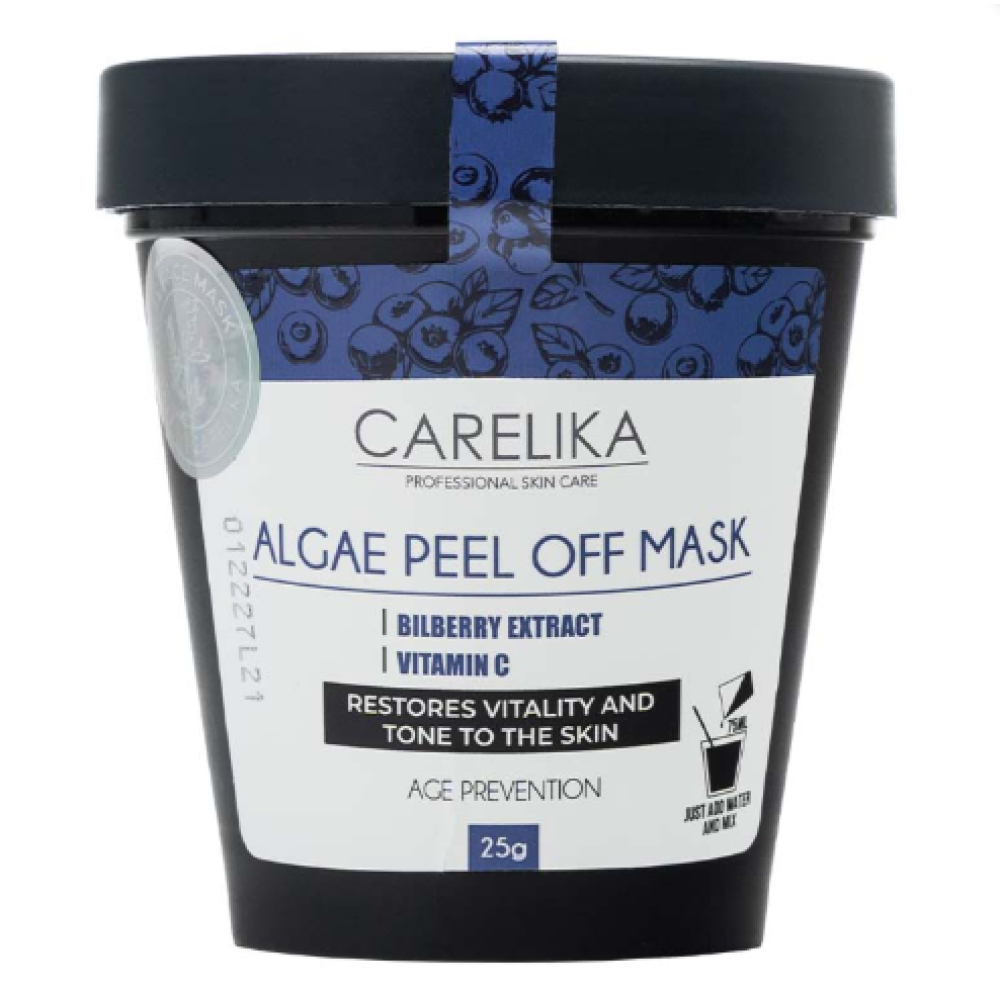 CARELIKA Algea Peel Off Mask Bilberry - Альгинатная маска с экстрактом черники и витамином С, 25gr. (CPBM025)