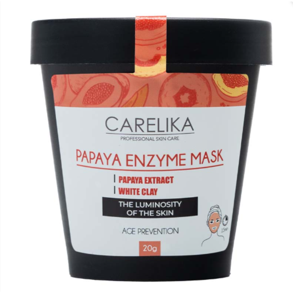 CARELIKA Papaya Enzyme Mask - Маска для лица из папайи, 20gr. (CPPEM020J)