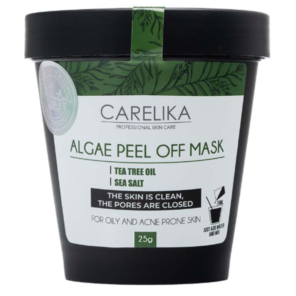 CARELIKA Algea Peel Off Mask Tea Tree Oil - Пластифицирующая маска с маслом чайного дерева, 25gr. (CPPTTM025)