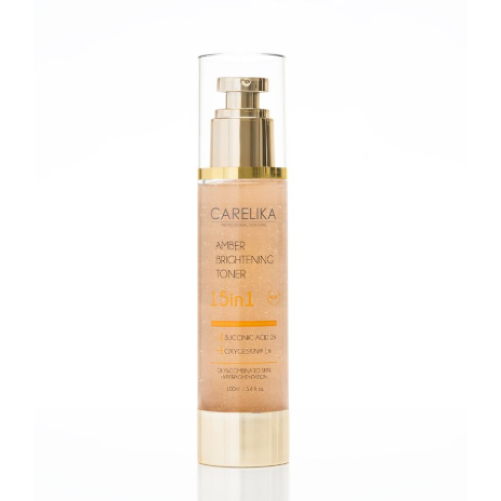 CARELIKA Amber Brightening Toner 15in1 - Осветляющий тонер с янтарной кислотой, 100ml (CPABT100)