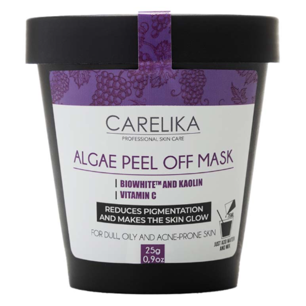 CARELIKA Algea Peel Off Mask Biowhite and Vitamin C - Альгинатная маска с биовитамином и витамином С, 25gr. (CPBVCM025)