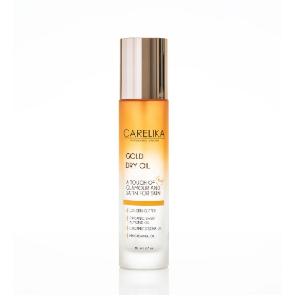 CARELIKA Gold Dry Oil - Сухое масло для тела и волос, 80ml (CPGDO080)