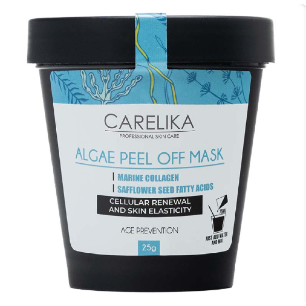 CARELIKA Algae Peel Off Mask Marine Collagen - Альгинатная маска на основе водорослей с морским коллагеном, 25gr. (CPCPOM025J)