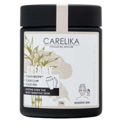 CARELIKA Shaker Prebiotic Creamy Mask Black Beeome - Успокаивающая крем-маска для чувствительной кожи, 15gr.