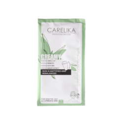 CARELIKA Shaker Prebiotic Creamy Mask Green Clay - Кремовая шейкерная маска с пребиотиками и зеленой глиной, 15gr.