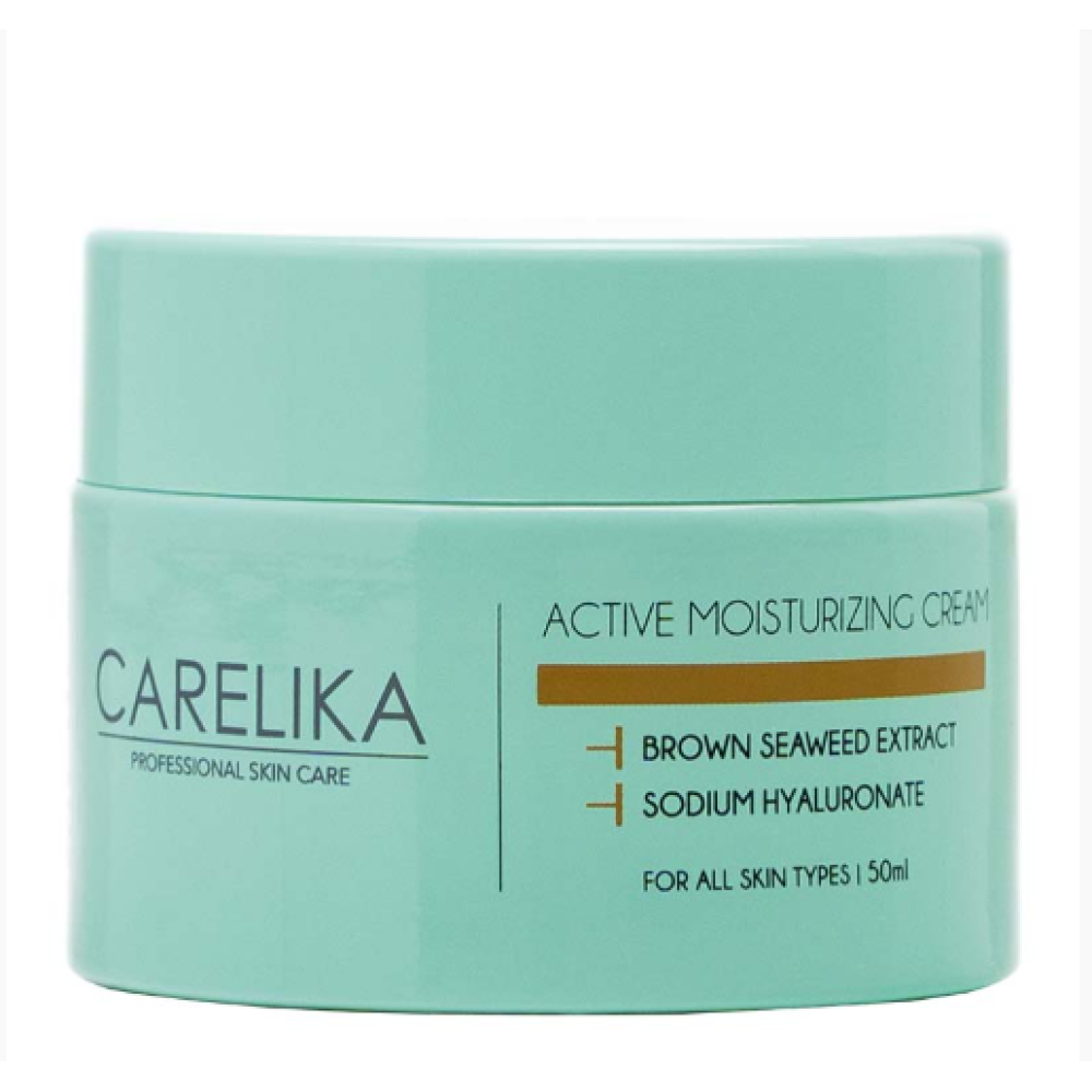 CARELIKA Active Moisturizing Cream with Hyaluronic Acid - Увлажняющий крем для лица с гиалуроновой кислотой, 50ml (CPAMC050)