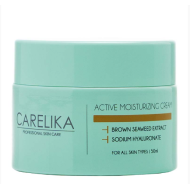 CARELIKA Active Moisturizing Cream with Hyaluronic Acid - Увлажняющий крем для лица с гиалуроновой кислотой, 50ml