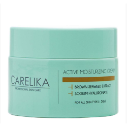 CARELIKA Active Moisturizing Cream with Hyaluronic Acid - Увлажняющий крем для лица с гиалуроновой кислотой, 50ml