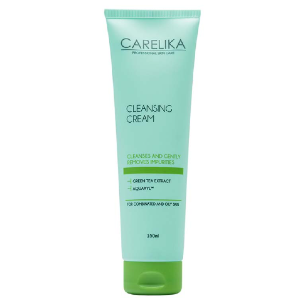 CARELIKA Cleansing Cream with Green Tea - Oчищающий крем с экстрактом зелёного чая, 150ml (CPCC150)