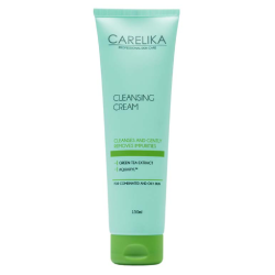 CARELIKA Cleansing Cream with Green Tea - Oчищающий крем с экстрактом зелёного чая, 150ml