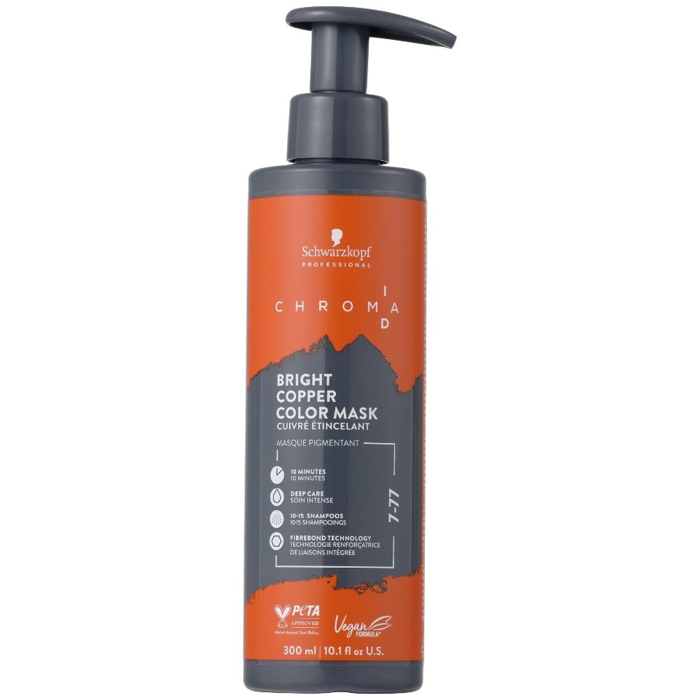 Schwarzkopf Professional CHROMA ID Bonding Mask - Тонирующая маска для волос Nr.7-77 - BRIGHT COPPER, 300ml (NHK4852)