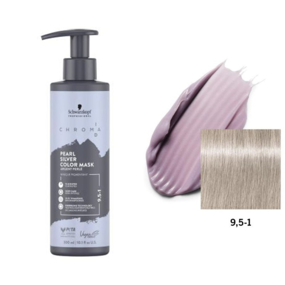 Schwarzkopf Professional CHROMA ID Bonding Mask - Тонирующая маска для волос Nr.9.5-1 - PEARL SILVER, 300ml (NHK4849)