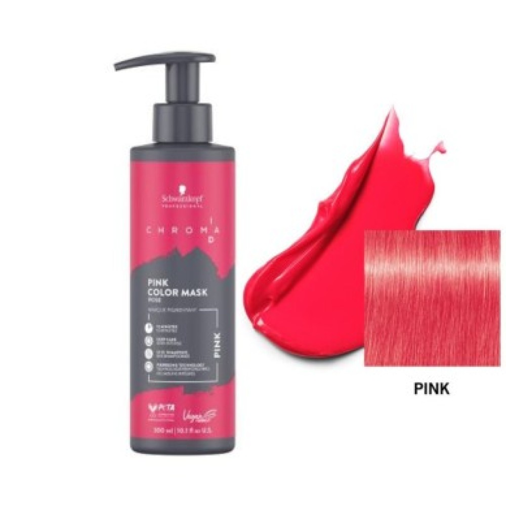 Schwarzkopf Professional CHROMA ID Bonding Mask - Тонирующая маска для волос PINK, 300ml (NHK4843)