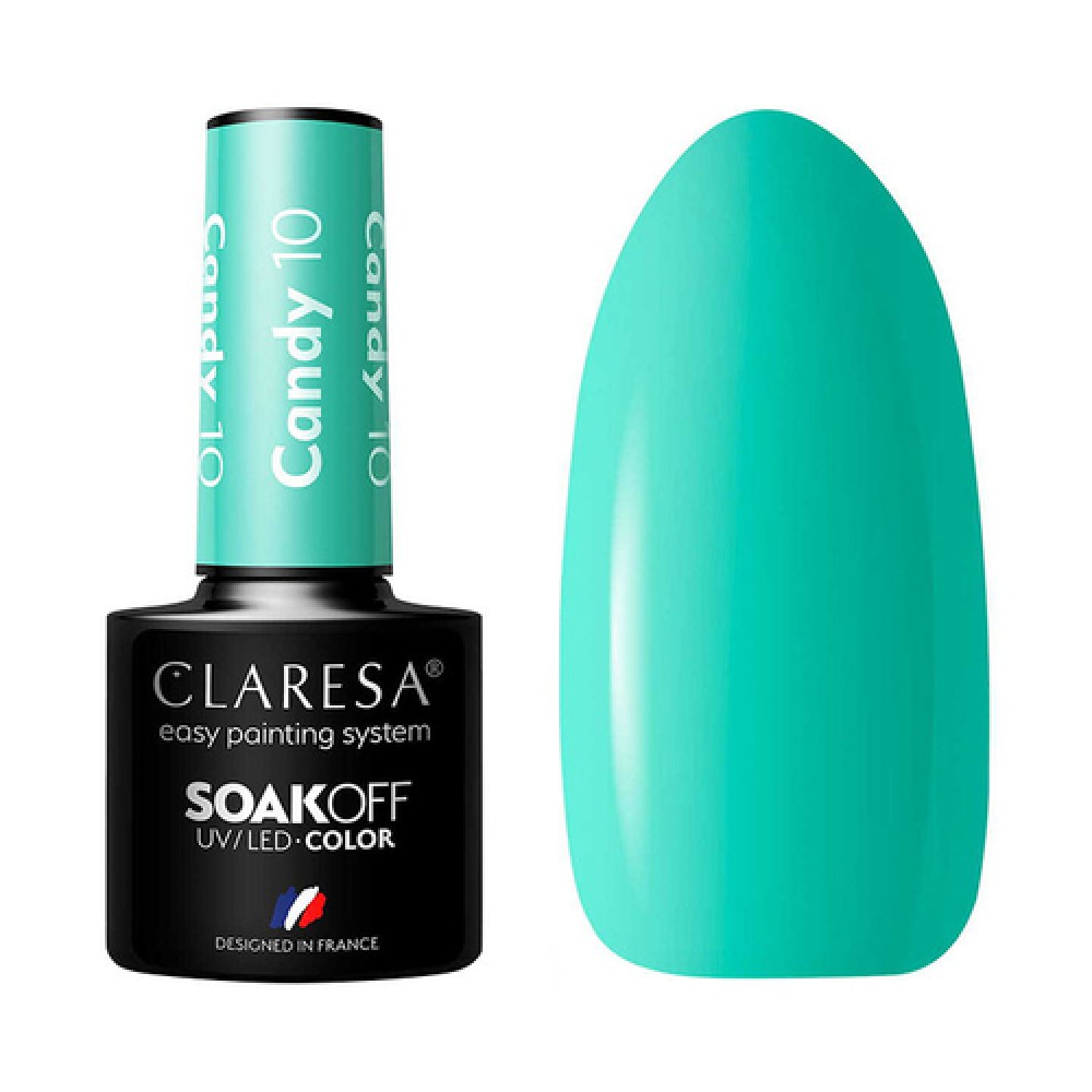 CLARESA Candy 10 - Стойкий гибридный гель лак для ногтей, 5ml (143192)