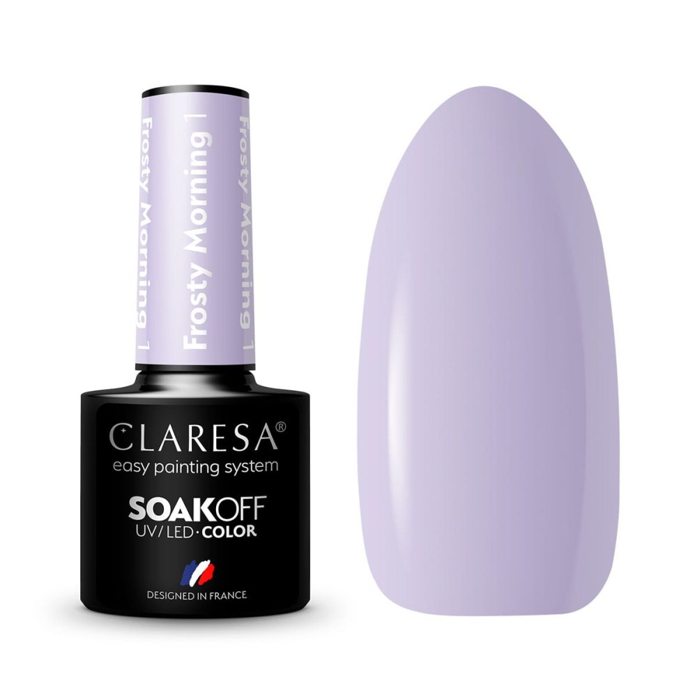 CLARESA Frosty Morning 1 - Стойкий гибридный гель лак для ногтей, 5ml (143661)