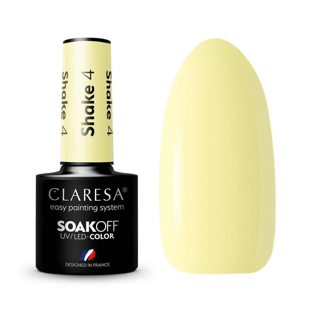 CLARESA Shake 4 - Стойкий гибридный гель лак для ногтей, 5ml (143409)