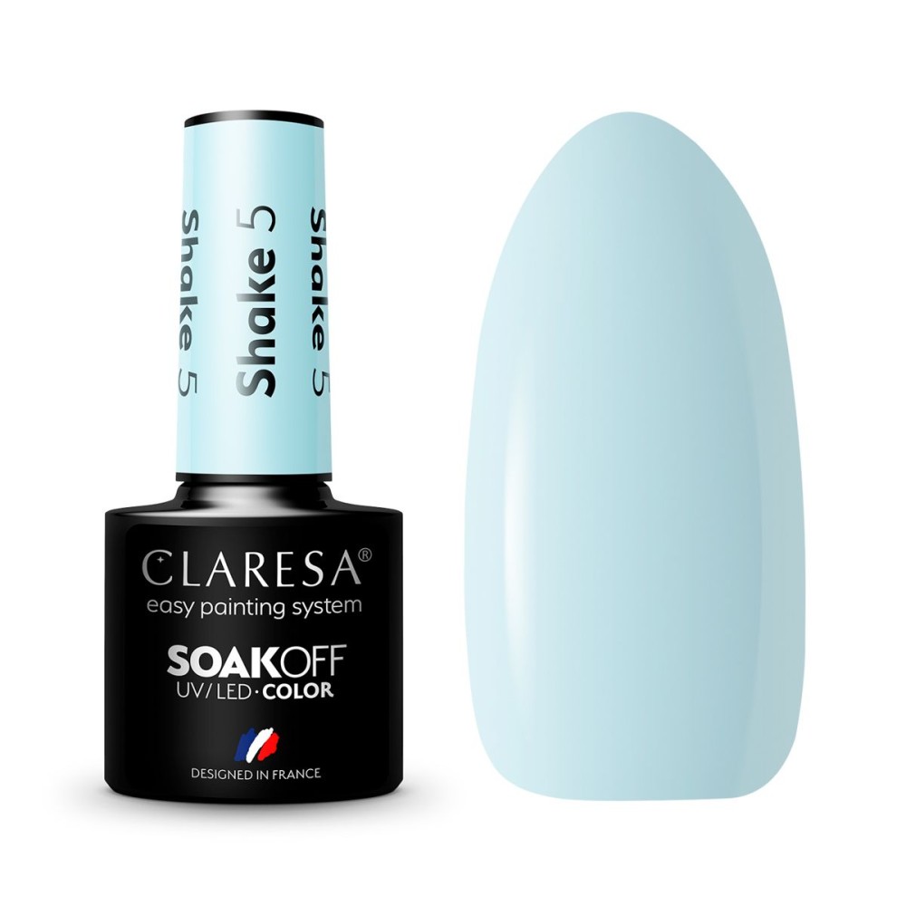 CLARESA Shake 5 - Стойкий гибридный гель лак для ногтей, 5ml (143410)