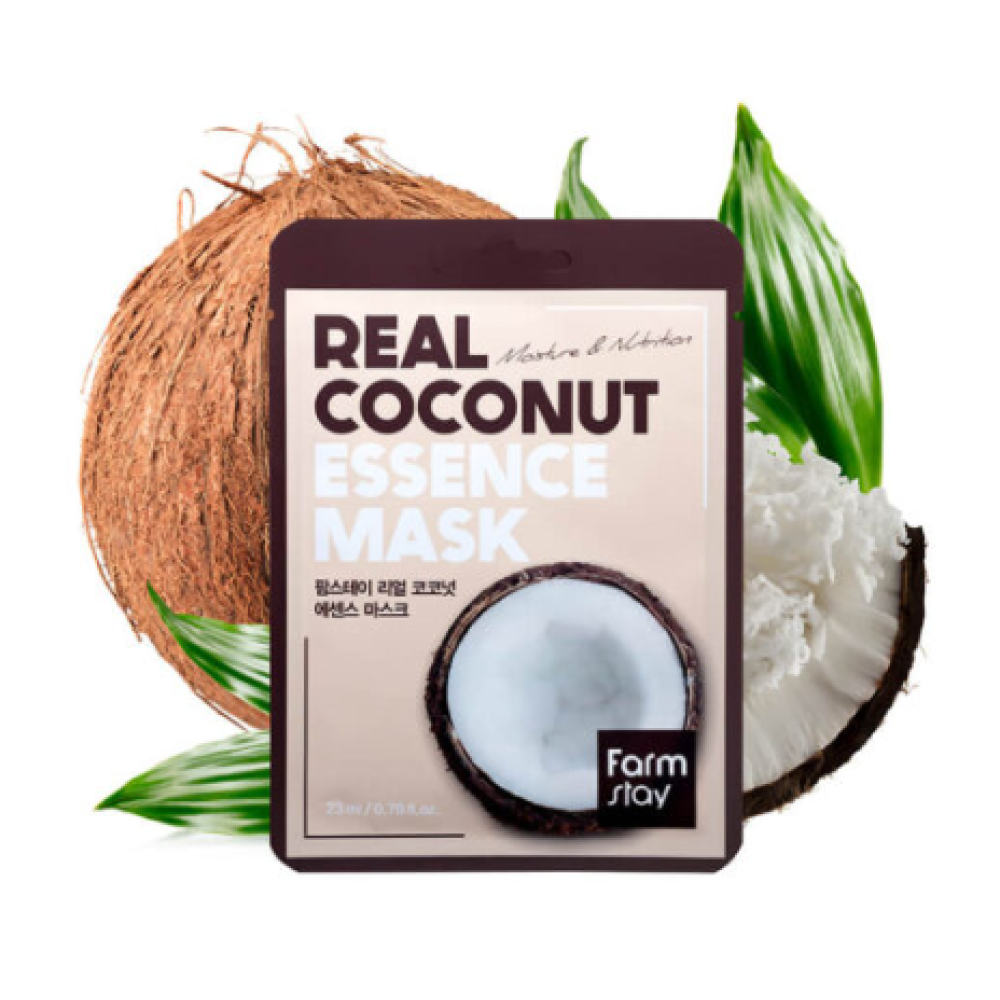 FarmStay Real Coconut Essence Mask - Увлажняющая тканевая маска для лица с экстрактом кокоса (800321-1)