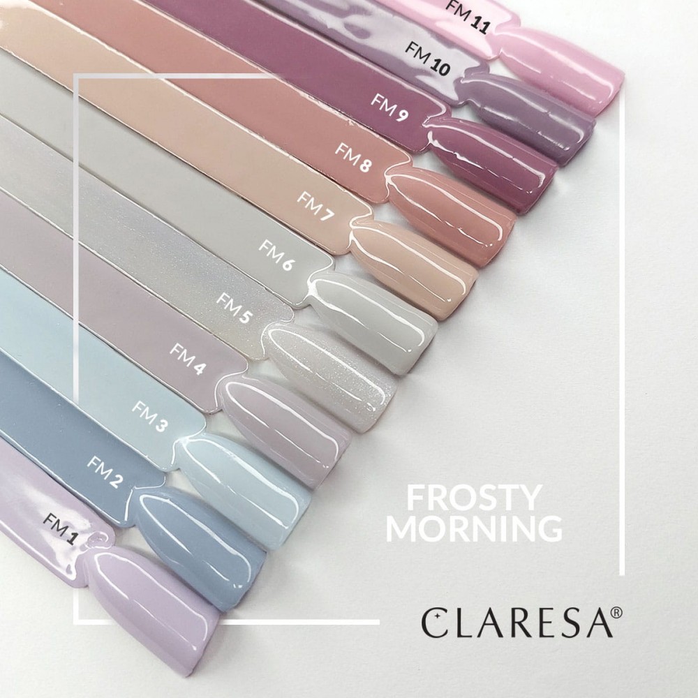 CLARESA Frosty Morning 1 - Стойкий гибридный гель лак для ногтей, 5ml (143661)