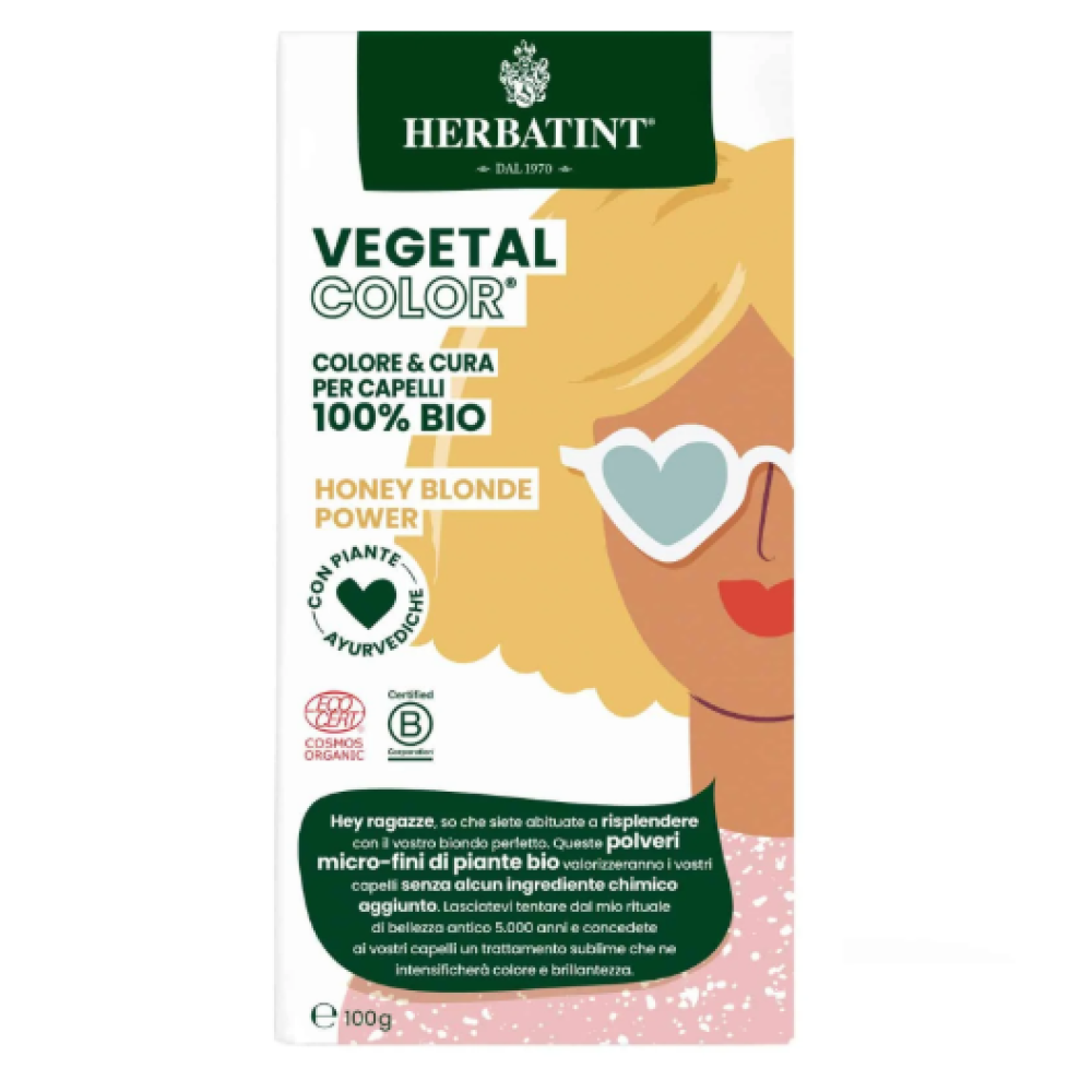 HERBATINT Vegetal Color - Органическая краска для волос (Honey blond power/Медовый блонд) (Herb-honey-blond)