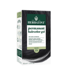 HERBATINT гель-краска для волос на растительной основе - 1N (чёрная)