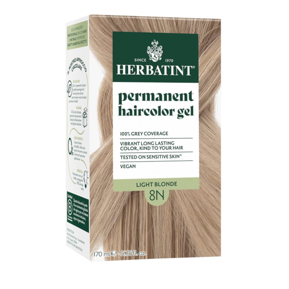 HERBATINT гель-краска для волос на растительной основе - 8N (светлый блонд) (Herbatint8N)