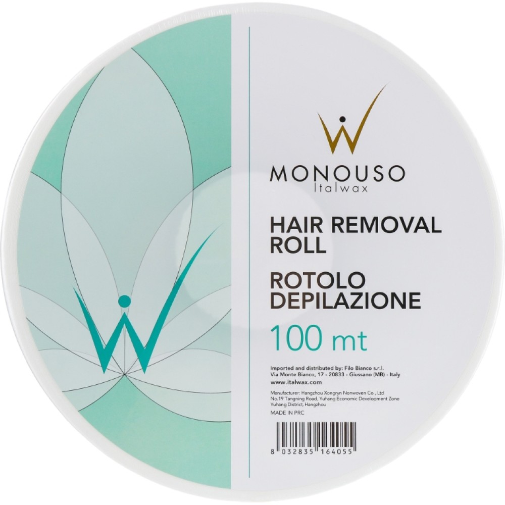 ItalWax MONOUSO Бумага для депиляции, рулон, 100м (monousopaper1)