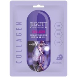 Jigott Collagen Real Ampoule Mask - Тканевая маска с коллагеном, 27ml