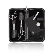 Lameo STAGE PRO SET OFFSET SILVER - Профессиональный набор парикмахерских ножниц с футляром