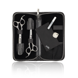 Lameo STAGE PRO SET OFFSET SILVER - Профессиональный набор парикмахерских ножниц с футляром
