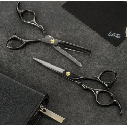 Lameo STAGE PRO SET OFFSET BLACK - Профессиональный набор парикмахерских ножниц с футляром