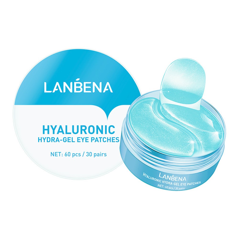 Lanbena Hyaluronic Hydra-gel Eye Patches - Увлажняющие гидрогелевые патчи для глаз с гиалуроновой кислотой (LAN-HYA)