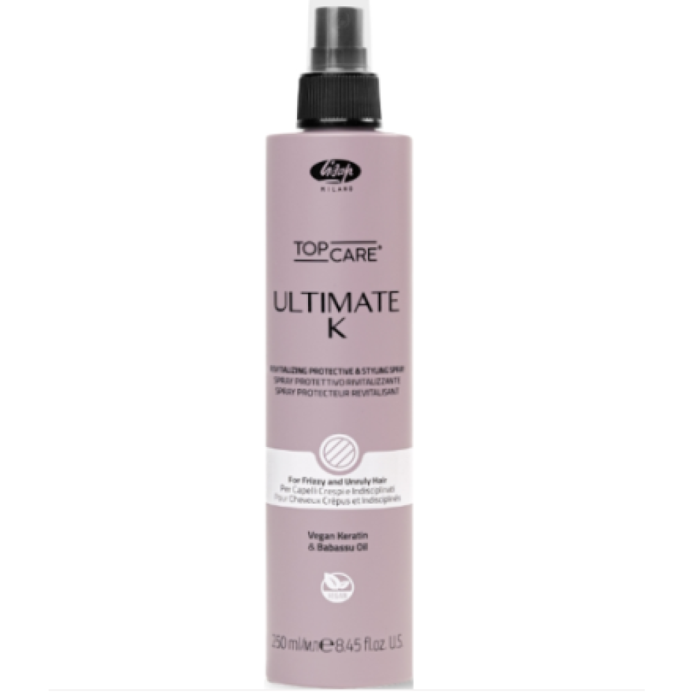Lisap Milano UltimateK Fluid Spray - Разглаживающий, термо-защищающий флюид для волос, 250ml (700620)