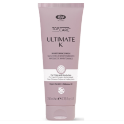 Lisap Milano UltimateK Mask - Разглаживающая и увлажняющая маска с кератином, 200ml