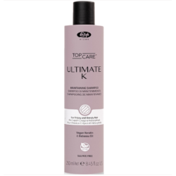Lisap Milano UltimateK Shampoo - Разглаживающий шампунь с кератином, 250ml