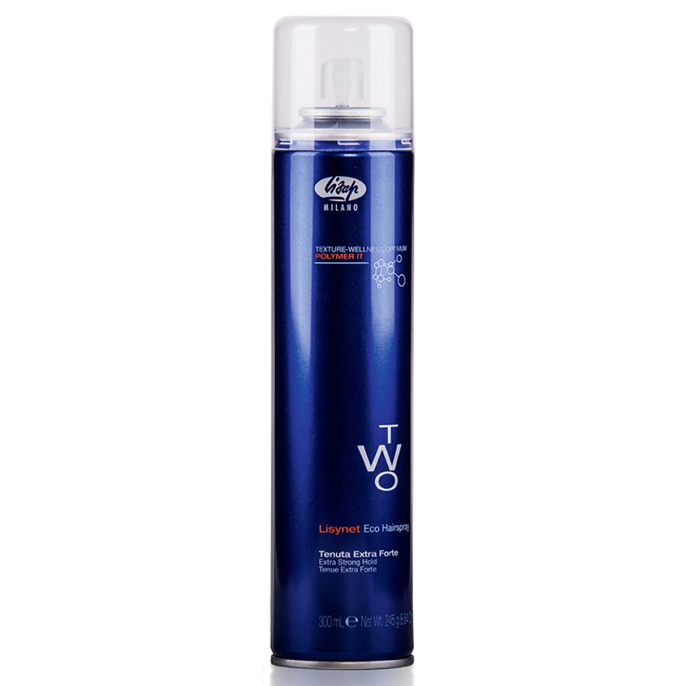 Lisap Milano Lisynet TWO Extra Strong - Профессиональный лак  для волос без газа, экстра сильной фиксации, 300ml (404720)