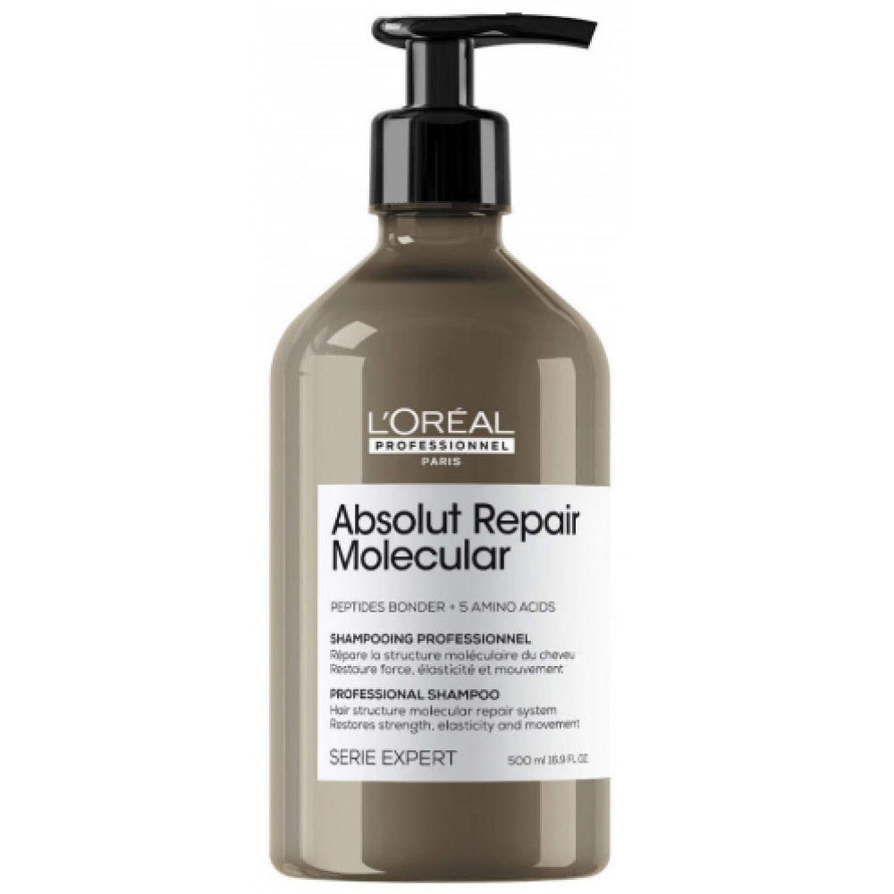 L'Oreal Professionnel Serie Expert Absolut Repair Molecular Shampoo - Молекулярный шампунь для глубокого восстановления поврежденных волос, 500ml (3474637153564)