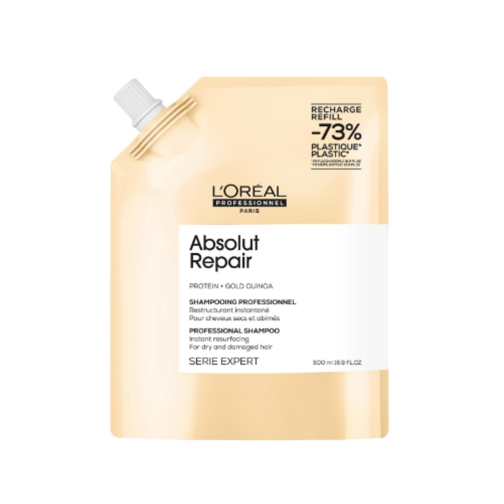 L'Oreal Professionnel Serie Expert Absolut Repair Shampoo - Восстанавливающий шампунь для повреждённых волос, 500ml, REFILL (3474637242206)
