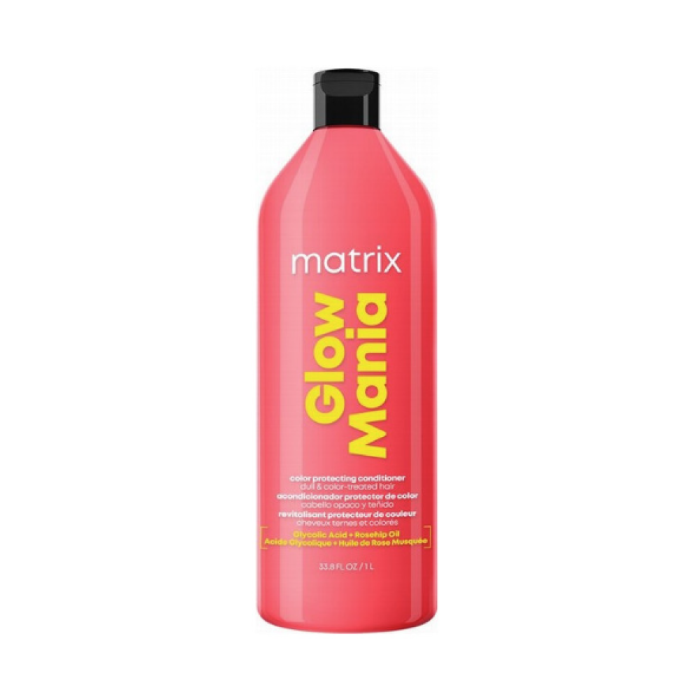Matrix Glow Mania Conditioner - Кондиционер для окрашенных волос с гликолевой кислотой, 1000ml (3474637257033)