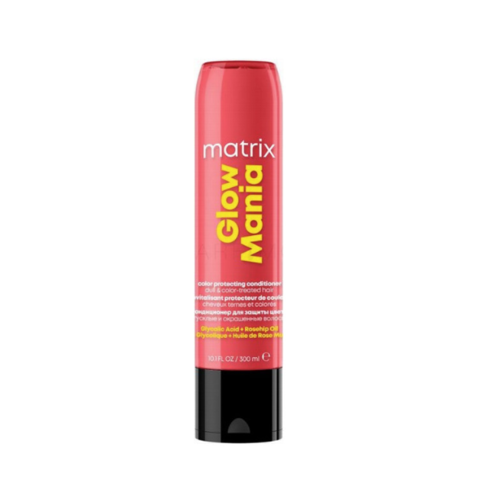 Matrix Glow Mania Conditioner - Кондиционер для окрашенных волос с гликолевой кислотой, 300ml (3474637257040)