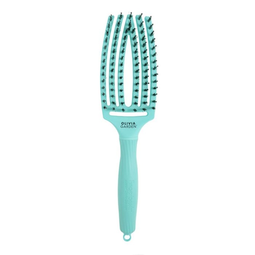 Olivia Garden Fingerbrush TROPICAL MINT Combo Medium - расчёска для укладки волос (olivia-tr-mint)