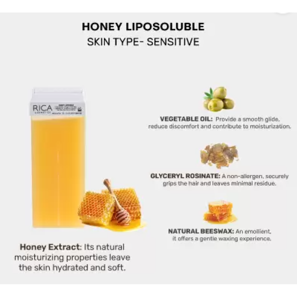 RICA Honey wax - Медовый воск, 100мл (CRRGCM)