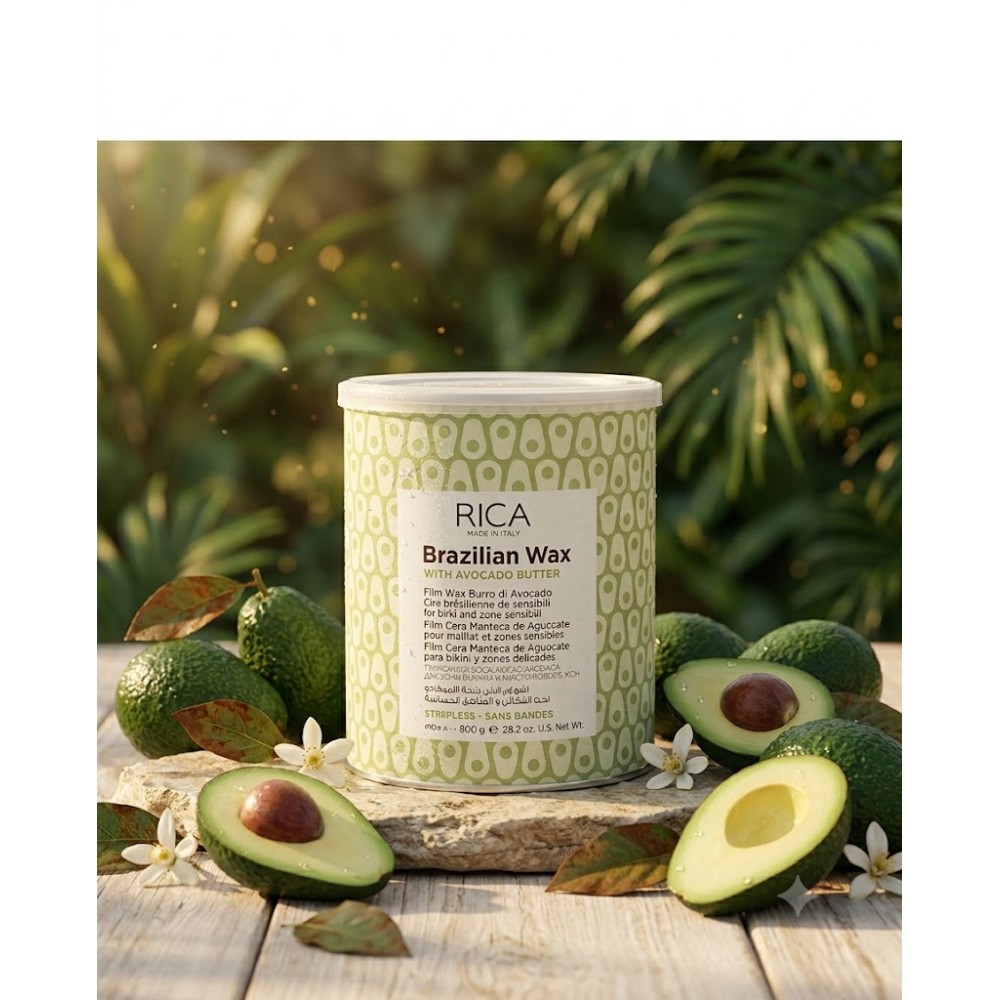 RICA Brazilian Avokado Wax - Бразильский твердый воск с маслом авокадо, 800ml (CDAV8)