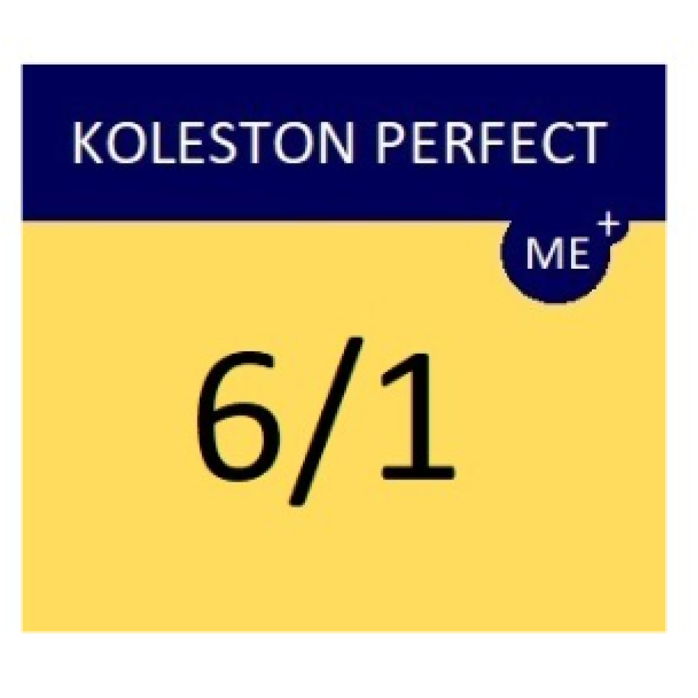 WELLA PROFESSIONALS KOLESTON PERFECT ME+ - Краска для волос, 6/1 - ТЁМНЫЙ ПЕПЕЛЬНЫЙ БЛОНД (81650671)