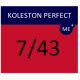 WELLA PROFESSIONALS KOLESTON PERFECT ME+ - Краска для волос, 7/43 - СРЕДНИЙ КРАСНЫЙ ЗОЛОТИСТЫЙ БЛОНД (81650702)